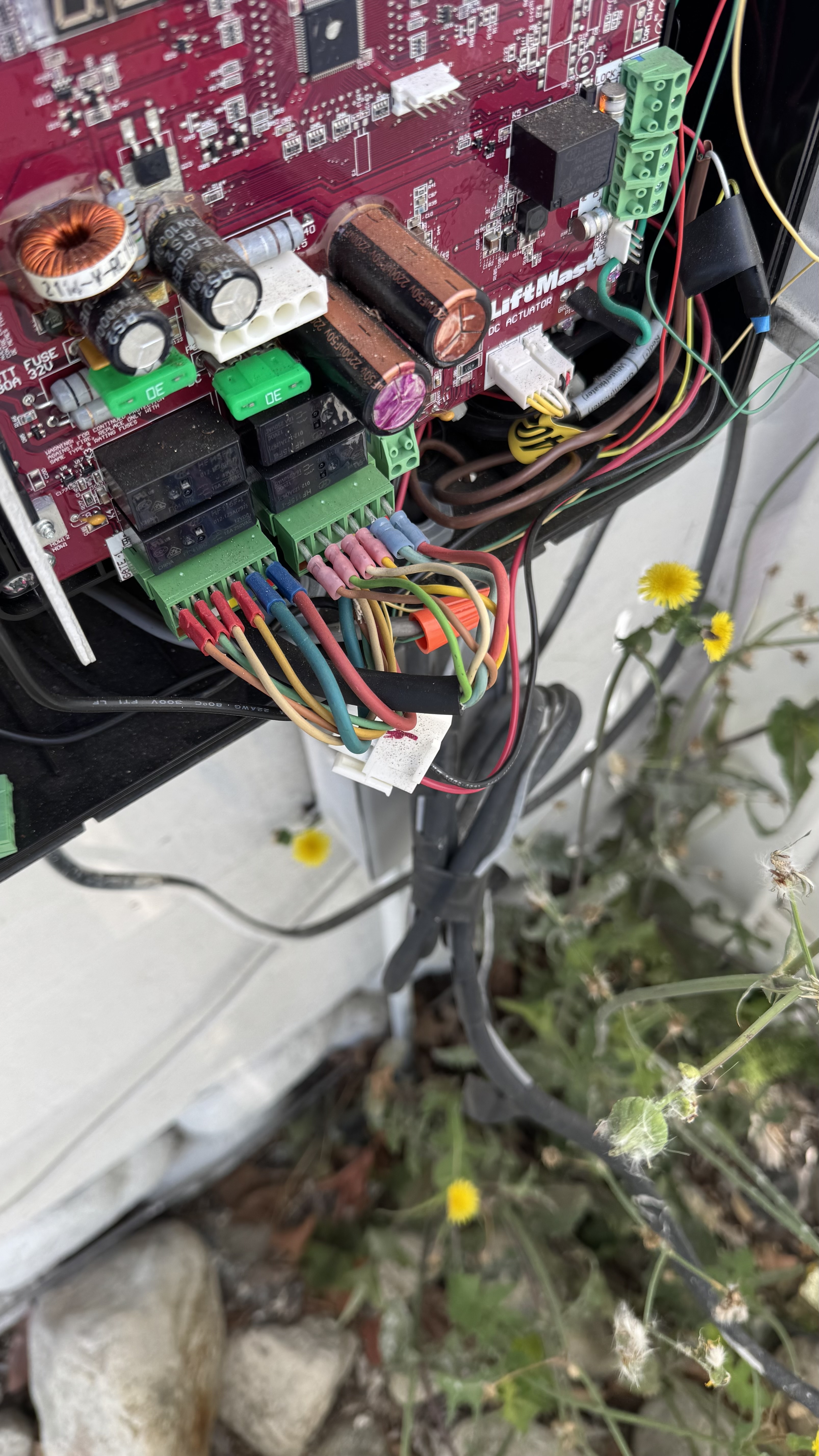 LiftMaster gate operator on site, field work